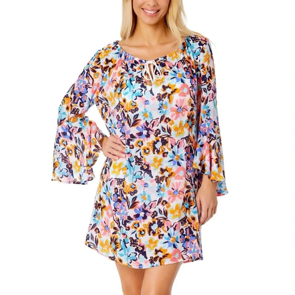 Anne‎ Cole Limited Edition Women's Floral Swim Cover-Up Size XL/XXL